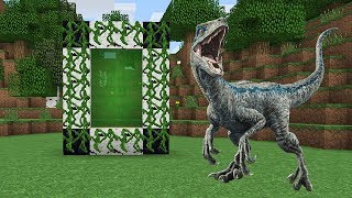 COMO HACER UN PORTAL A LA DIMENSION DE LOS DINOSAURIOS  MINECRAFT PORTALES [upl. by Enyalaj]