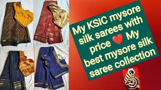 KSIC mysore silk sarees with price  My best ಕೆ ಎಸ್ ಐ ಸಿ ಮೈಸೂರು ರೇಷ್ಮೆ ಸೀರೆ [upl. by Akived]