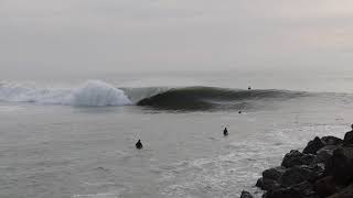 Surfing big waves on a clean swell in Oregon Stay stoked my friends [upl. by Angelica104]