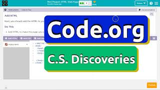 Codeorg Lesson 4 MiniProject HTML Web Page  Tutorial with Answers  COMPLETE SITE  Unit 2 43 [upl. by Stanway]