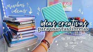 📚 IDEAS CREATIVAS PARA USAR TUS LIBRETAS EN BLANCO  DanielaGmr ✨ [upl. by Anrat677]