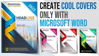 How to Create a Project Front Page in Microsoft Word  Cover Page Design in MS WordCover Page አሰራር [upl. by Linkoski]