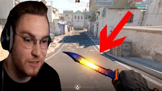 Ohnepixel Reacts To Bowie Knife Skins In CS2 [upl. by Ailemap]