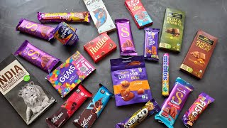 100 candies opening chocolate a video lots of chocolates Cadbury celebration surprise toys [upl. by Nohtanoj]