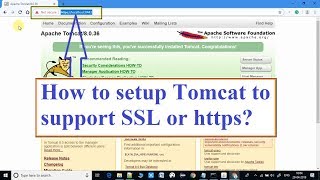 How to configure Tomcat to support SSL or HTTPS [upl. by Arteid53]