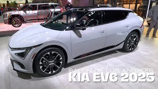 Salon de Los Angeles  Kia EV6 2025  léger rafraichissement nouvelles batteries [upl. by Phillane467]