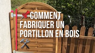 📌COMMENT FABRIQUER UN PORTILLON EN BOIS🛠portillon portail footdeco [upl. by Sioled]