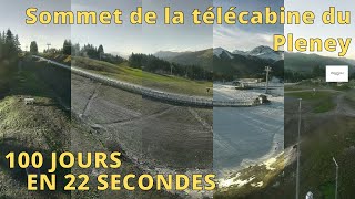 Morzine  Portes du Soleil ⏩ Timelapse 100 jours [upl. by Laufer602]