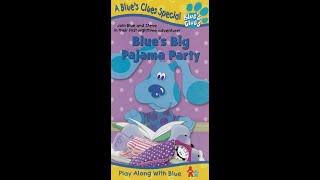 Opening To Blues Clues Blues Big Pajama Party 1999 VHS [upl. by Strepphon]