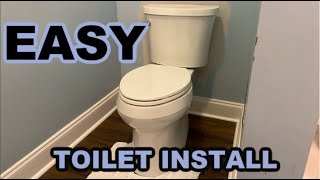 EASY KOHLER skirted toilet install [upl. by Ahsenroc]