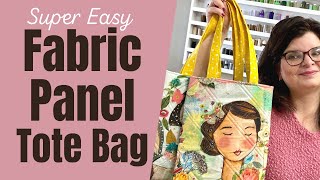 Super EASY QUILTED TOTE BAG  Free Tutorial [upl. by Niro]