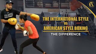 The Difference between The International style vs American Style Boxing Tactics [upl. by Ralip]