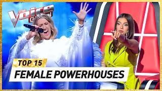 The BEST FEMALE POWERHOUSES of 2023 on The Voice [upl. by Nnylyrehc]