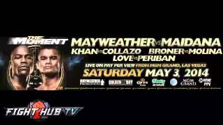 Mayweather vs Maidana undercard conference call Broner vs Molina Love vs Periban [upl. by Jasisa]