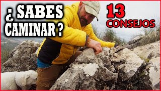 ✅ 13 CONSEJOS para CAMINAR en SENDERISMO TREKKING Y MONTAÑISMO [upl. by Bigelow]