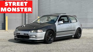 1993 Honda Civic SI SUPERCHARGED EG Street Monster [upl. by Gnauq]