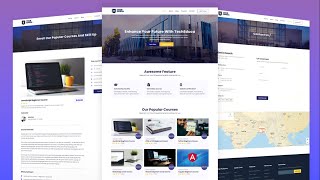 Build Responsive Multipage EducationSchool Websites With HTML CSS JavaScript  Full Responsive Site [upl. by Kylynn]