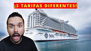 ¿Qué incluye la tarifa de reserva de MSC Cruceros en 2025 [upl. by Saraann]