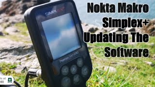 Nokta Makro Simplex Installing The Software Update [upl. by Attenhoj]