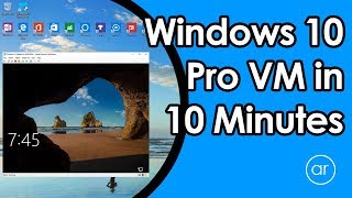 How to Install a VM using Windows 10 Pro HyperV in 10 Minutes [upl. by Oiramaj112]