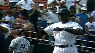 Fred McGriff Hitting Slow Motion Home Run  Baseball Swing The Crime Dog 500 HR Club [upl. by Simara]