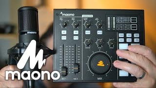 Maono AM100K1 Maonocaster DJ Mixer  Features and Review [upl. by Yeleek]