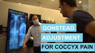 Coccyx Tailbone Pain Relief with Adjustment from GONSTEAD CHIROPRACTOR [upl. by Ennairod]