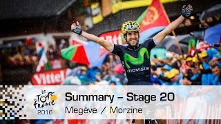 Summary  Stage 20 Megève  Morzine  Tour de France 2016 [upl. by Enilamme]