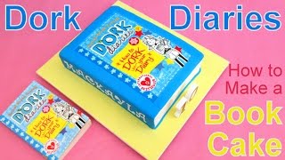 Dork Diaries Book Cake How to by Pink Cake Princess  Back to School Cake [upl. by Eenet]