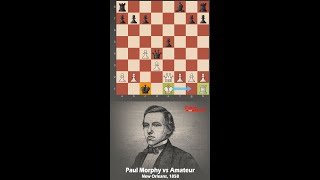 Paul Morphy Announces A Checkmate By Castling Kingside [upl. by Clercq467]