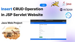 3 Insert Operation for Safari Website  JSP Servlet MySQL Project with Source Code [upl. by Asirrac]