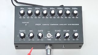 Overview  UR6QW CB Ham Radio 8 Band Equalizer Compressor Noise Gate Echo [upl. by Leasi]