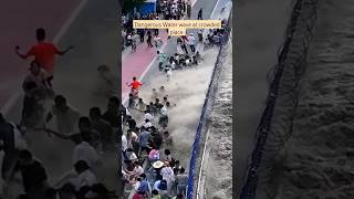 Dangerous water wave on crowd [upl. by Davie]