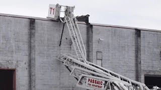 Passaic Fire Catastrophic Tower Ladder Failure 7th St 2017 [upl. by Adaminah]