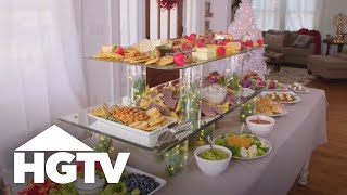 Create a MultiLayered Buffet for Entertaining  HGTV [upl. by Idnir532]