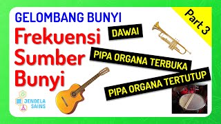 Gelombang Bunyi • Part 3 Sumber Bunyi Dawai Pipa Organa Terbuka dan Tertutup [upl. by Siclari]