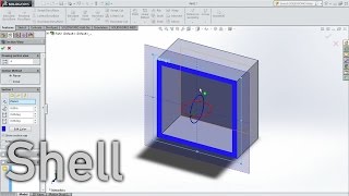 SOLIDWORKS  SHELLHOLLOW in Under a Minute [upl. by Gladi]