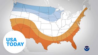 Winter weather outlook La Niña prediction via NOAA  USA TODAY [upl. by Yerxa]