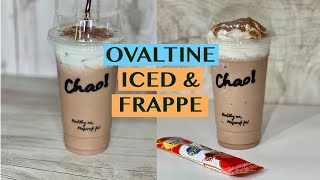 HOW TO MAKE CAFE STYLE OVALTINE DRINKS USING 3IN1 MIX RECIPES FOR ICED AND FRAPPE IN 22 OZ CUPS [upl. by Hardunn509]