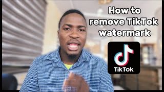 How to remove Tiktok logo from Videos 2024 [upl. by Wearing990]