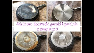 Łatwy i SKUTECZNY sposób na czyste garnki i patelnie z zewnątrz 🥘🍳Uporządkowana [upl. by Gniy926]