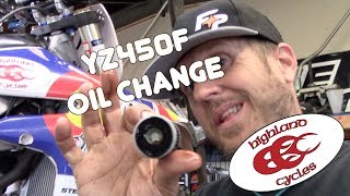 2018 YZ450F Oil Change [upl. by Icram994]