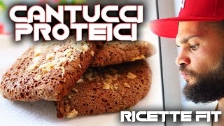 CANTUCCI PROTEICI CIOCCO  MANDORLA  RICETTE FIT 6 [upl. by Guimond34]