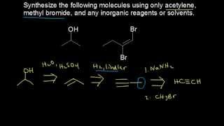 Synthesis using alkynes  Alkenes and Alkynes  Organic chemistry  Khan Academy [upl. by Elyc]