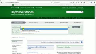 Como pesquisar publicações no DOU Diário Oficial da União [upl. by Nnairahs]