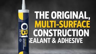 OB1 MultiSurface Sealant amp Adhesive  Screwfix [upl. by Dirfliw]