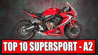 TOP 10 A2 SUPERSPORT MOTORRÄDER [upl. by Yrred]