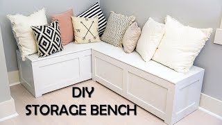 Kitchen Nook Storage Bench DIY [upl. by Granny]