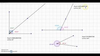 angoli complementari supplementari esplementari [upl. by Valerian]