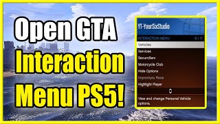 How to Open Interaction Menu GTA 5 online on PS5 amp PS4 Fast Method [upl. by Ri]